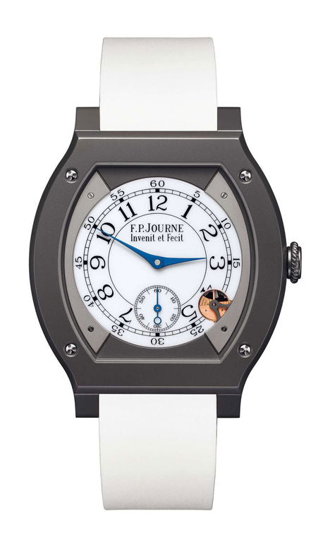 F.P.Journe élégante 48 Titalyt 40mm White Dial Titanium Rubber Strap - WATCHXNYC