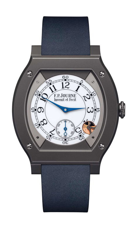 F.P.Journe élégante 48 Titalyt 40mm White Dial Titanium Rubber Strap - WATCHXNYC