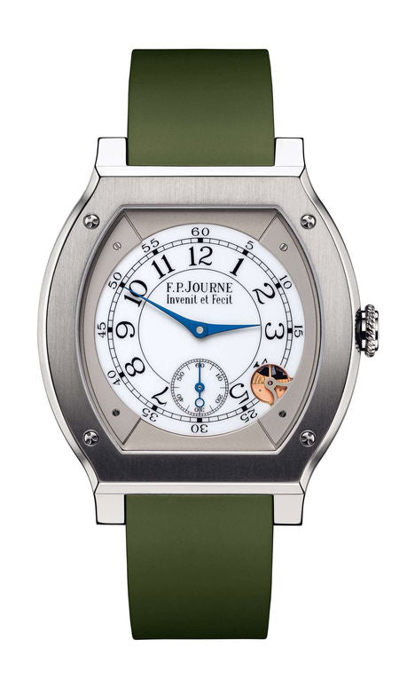 F.P.Journe élégante 48 Titanium 40mm White Dial Titanium Rubber Strap - WATCHXNYC