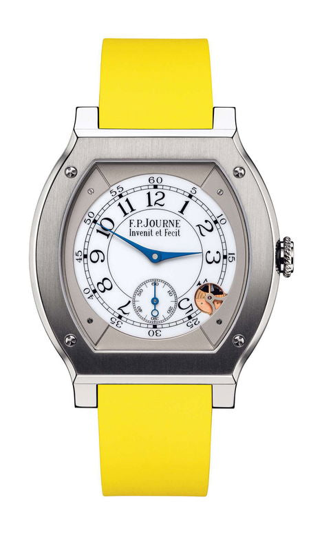 F.P.Journe élégante 48 Titanium 40mm White Dial Titanium Rubber Strap - WATCHXNYC