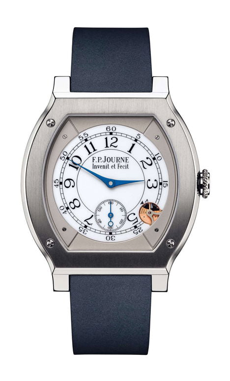 F.P.Journe élégante 48 Titanium 40mm White Dial Titanium Rubber Strap - WATCHXNYC