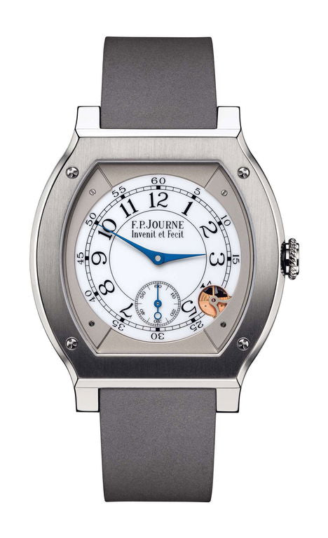 F.P.Journe élégante 48 Titanium 40mm White Dial Titanium Rubber Strap - WATCHXNYC