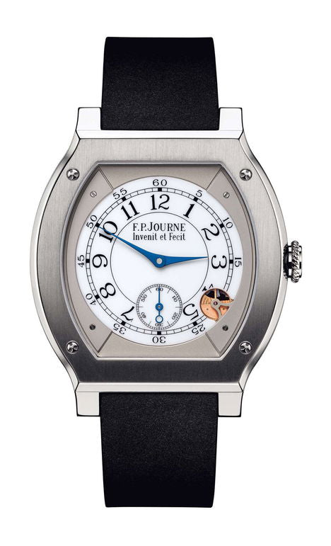 F.P.Journe élégante 48 Titanium 40mm White Dial Titanium Rubber Strap - WATCHXNYC