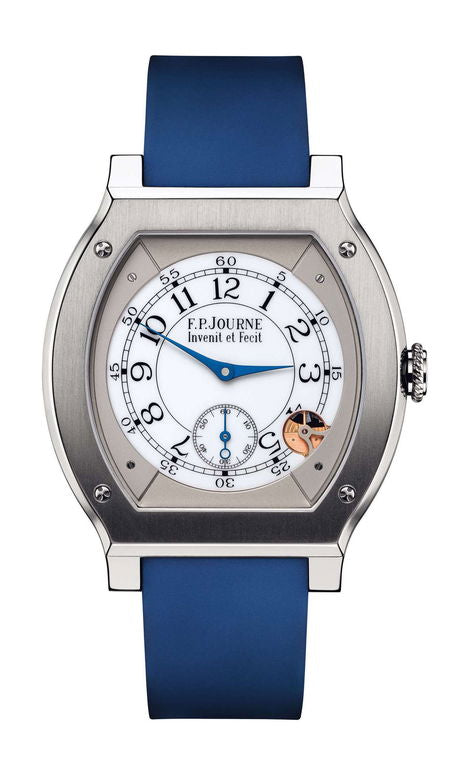 F.P.Journe élégante 48 Titanium 40mm White Dial Titanium Rubber Strap - WATCHXNYC
