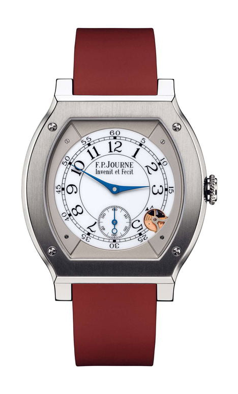 F.P.Journe élégante 48 Titanium 40mm White Dial Titanium Rubber Strap - WATCHXNYC