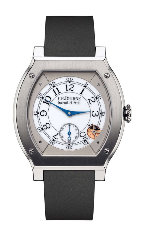 F.P.Journe élégante 48 Titanium 40mm White Dial Titanium Rubber Strap - WATCHXNYC