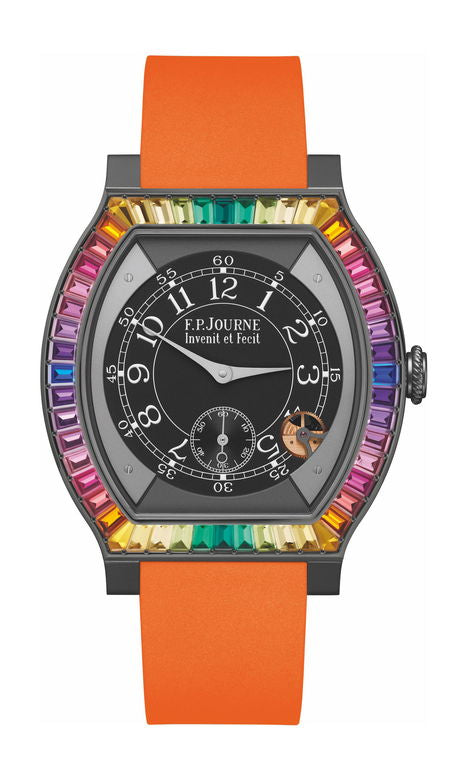 F.P.Journe élégante Gino’s Dream 40mm Black Dial Titanium Rubber Strap - WATCHXNYC
