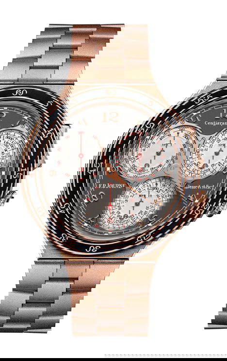 F.P.Journe lineSport Centigraphe 44mm Gray Dial 6N Gold Bracelet - WATCHXNYC