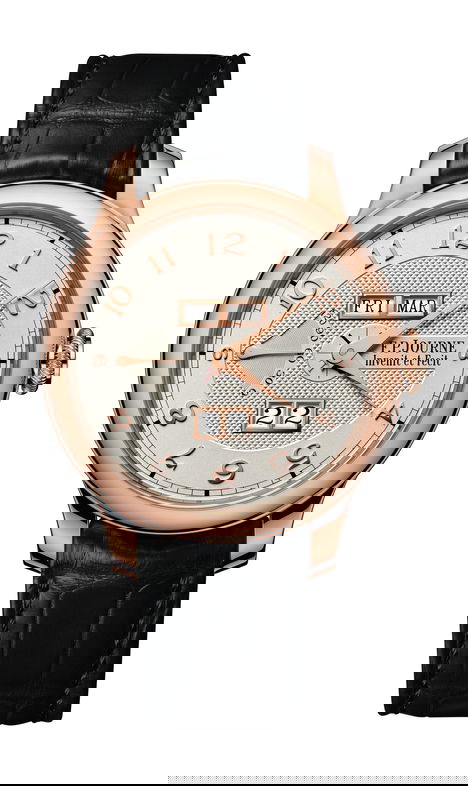 F.P.Journe Quantième Perpétuel 40mm Silver Dial 6N Gold Alligator Leather Strap - WATCHXNYC