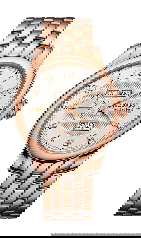 F.P.Journe Quantième Perpétuel 42mm Silver Dial 6N Gold Bracelet - WATCHXNYC