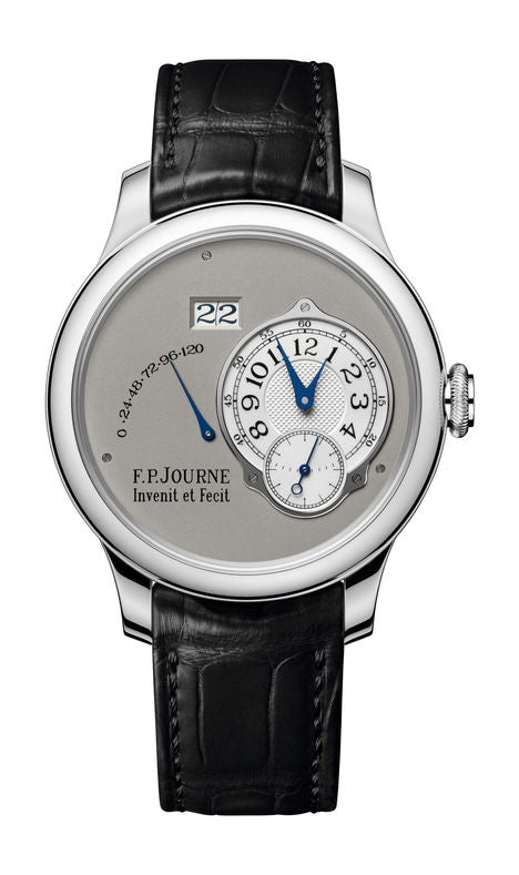 F.P.Journe Automatique 40mm Gray Dial Platinum Alligator Leather Strap - WATCHXNYC