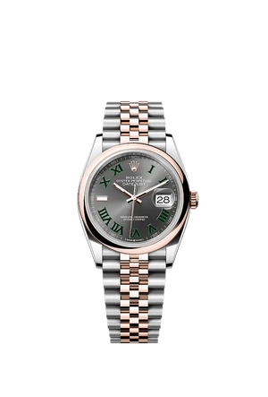 Rolex Datejust 36mm Slate Dial Oystersteel & Everose Gold m126201-0029