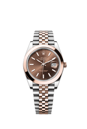 Rolex Datejust 41mm Chocolate Dial Oystersteel & Everose Gold m126301-0002
