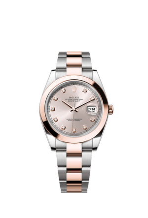 Rolex Datejust 41mm Sundust Diamond Dial Oystersteel & Everose Gold m126301-0007