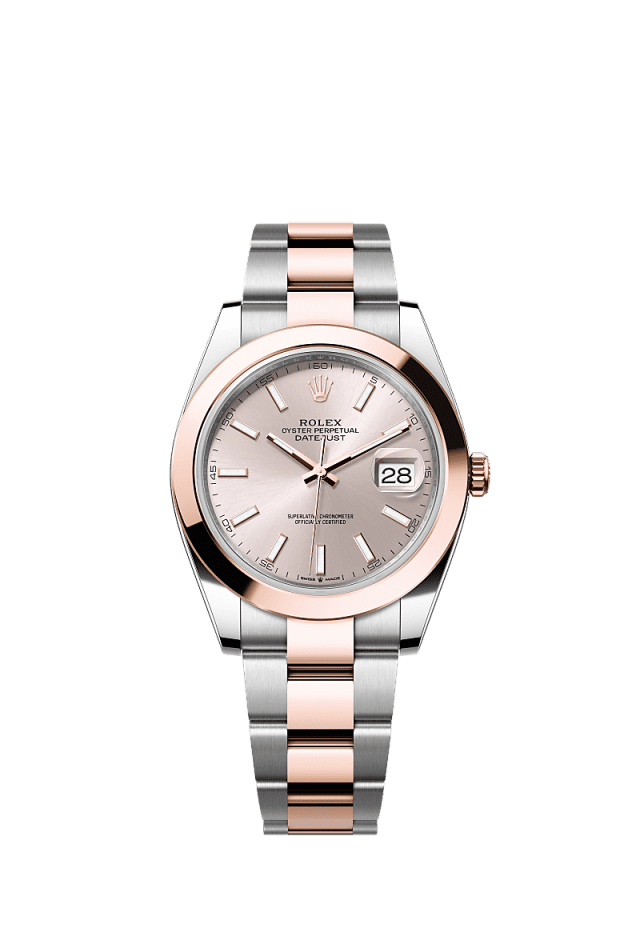 Rolex Datejust 41mm Sundust Dial Oystersteel & Everose Gold m126301-0009 - WATCHXNYC