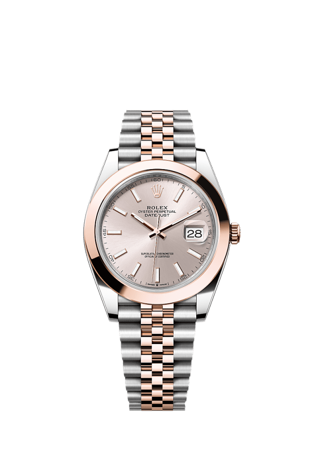 Rolex Datejust 41mm Sundust Dial Oystersteel & Everose Gold m126301-0010 - WATCHXNYC