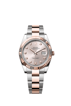 Rolex Datejust 41mm Sundust Diamond Dial Oystersteel & Everose Gold m126331-0007