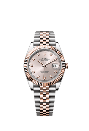 Rolex Datejust 41mm Sundust Diamond Dial Oystersteel & Everose Gold m126331-0008
