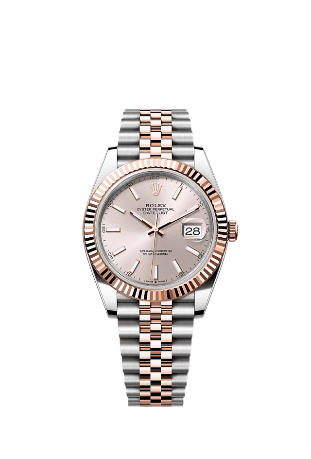 Rolex Datejust 41mm Sundust Dial Oystersteel & Everose Gold m126331-0010 - WATCHXNYC