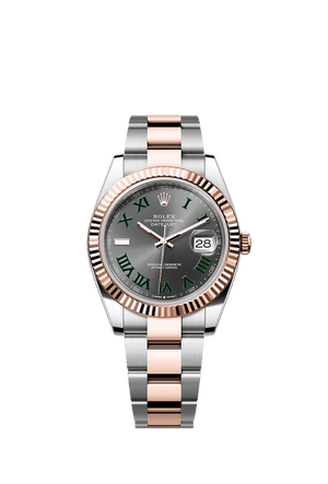 Rolex Datejust 41mm Slate Dial Oystersteel & Everose Gold m126331-0015