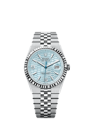Rolex Land-Dweller 40mm Ice Blue Dial Platinum 127336-0001