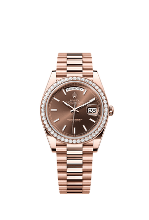 Rolex Day-Date 40mm Chocolate Dial Everose Gold 228345RBR