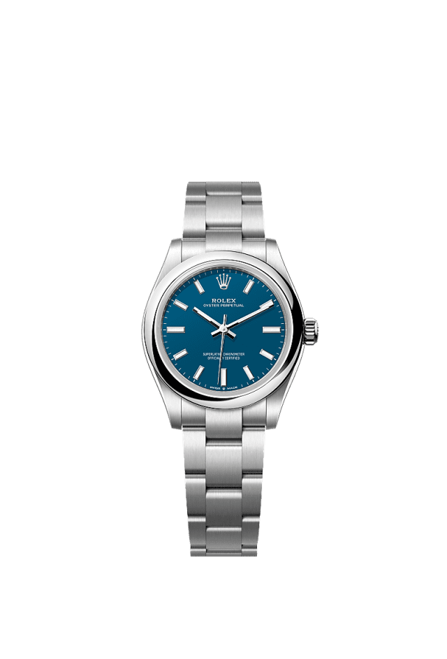 Rolex Oyster Perpetual 31mm Blue Dial Oystersteel 277200 - WATCHXNYC