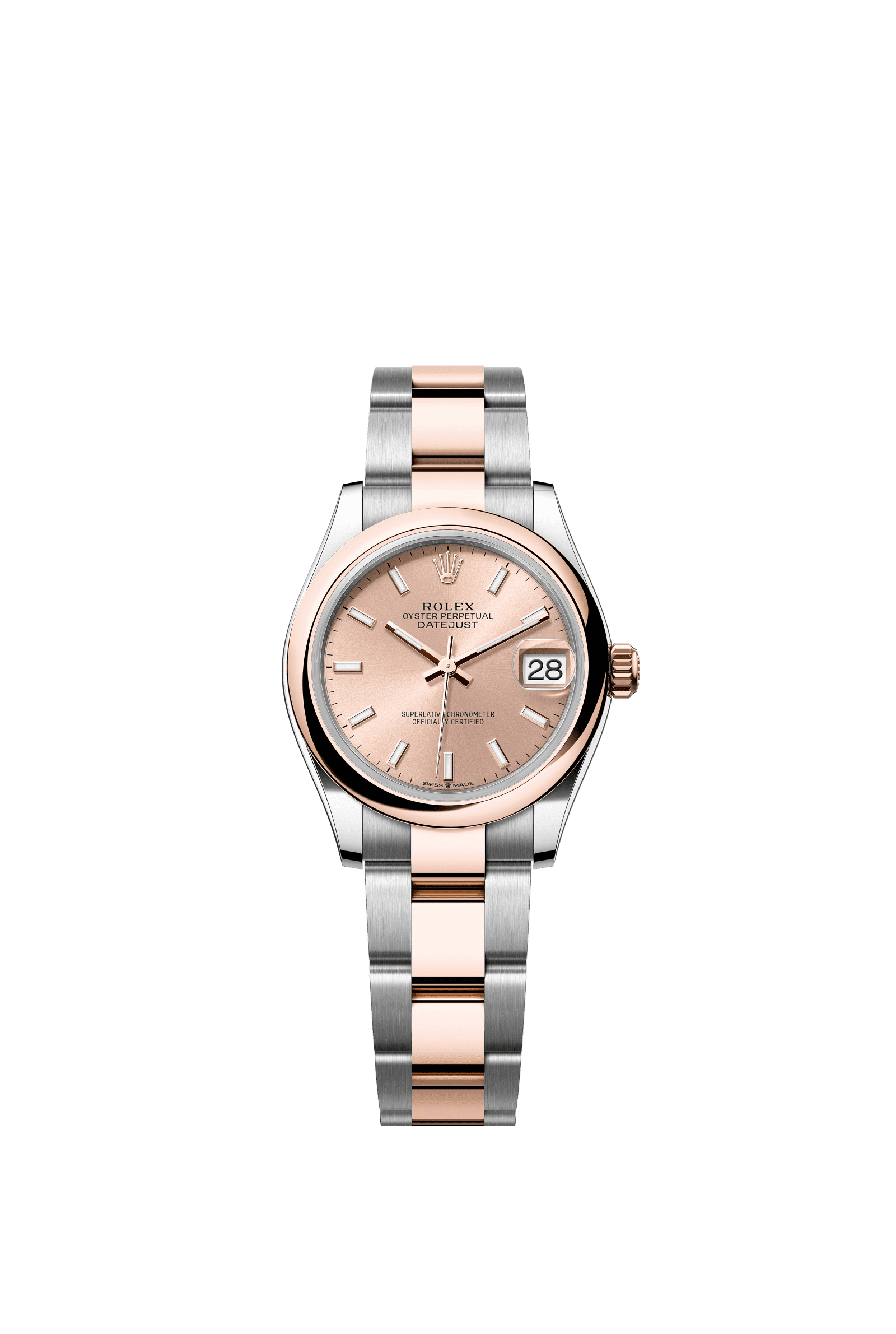 Rolex Datejust 31mm Rosé Dial Oystersteel & Everose Gold 278241 - WATCHXNYC