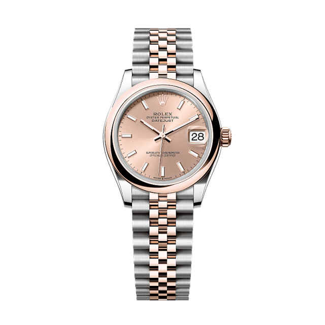 Rolex Datejust 31mm Rosé Dial Oystersteel & Everose Gold 278241-0010 - WATCHXNYC