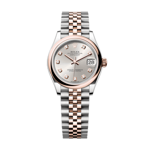 Rolex Datejust 31mm Silver Diamond Dial Oystersteel & Everose Gold 278241-0016