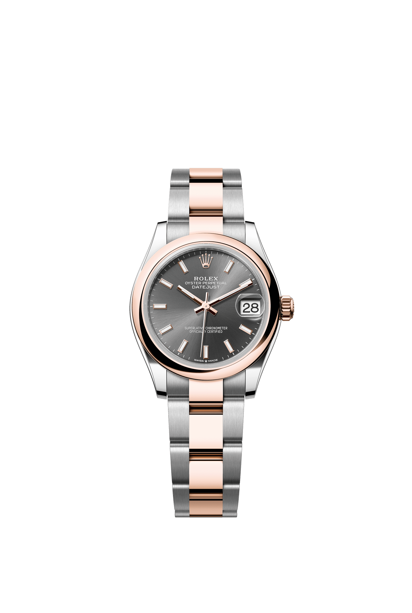 Rolex Datejust 31mm Slate Dial Oystersteel & Everose Gold 278241 - WATCHXNYC
