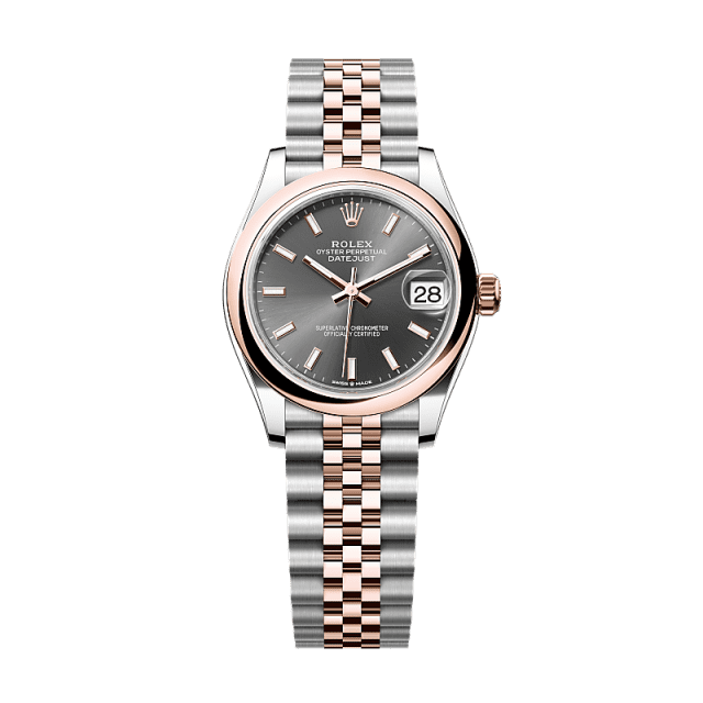 Rolex Datejust 31mm Slate Dial Oystersteel & Everose Gold 278241-0018 - WATCHXNYC