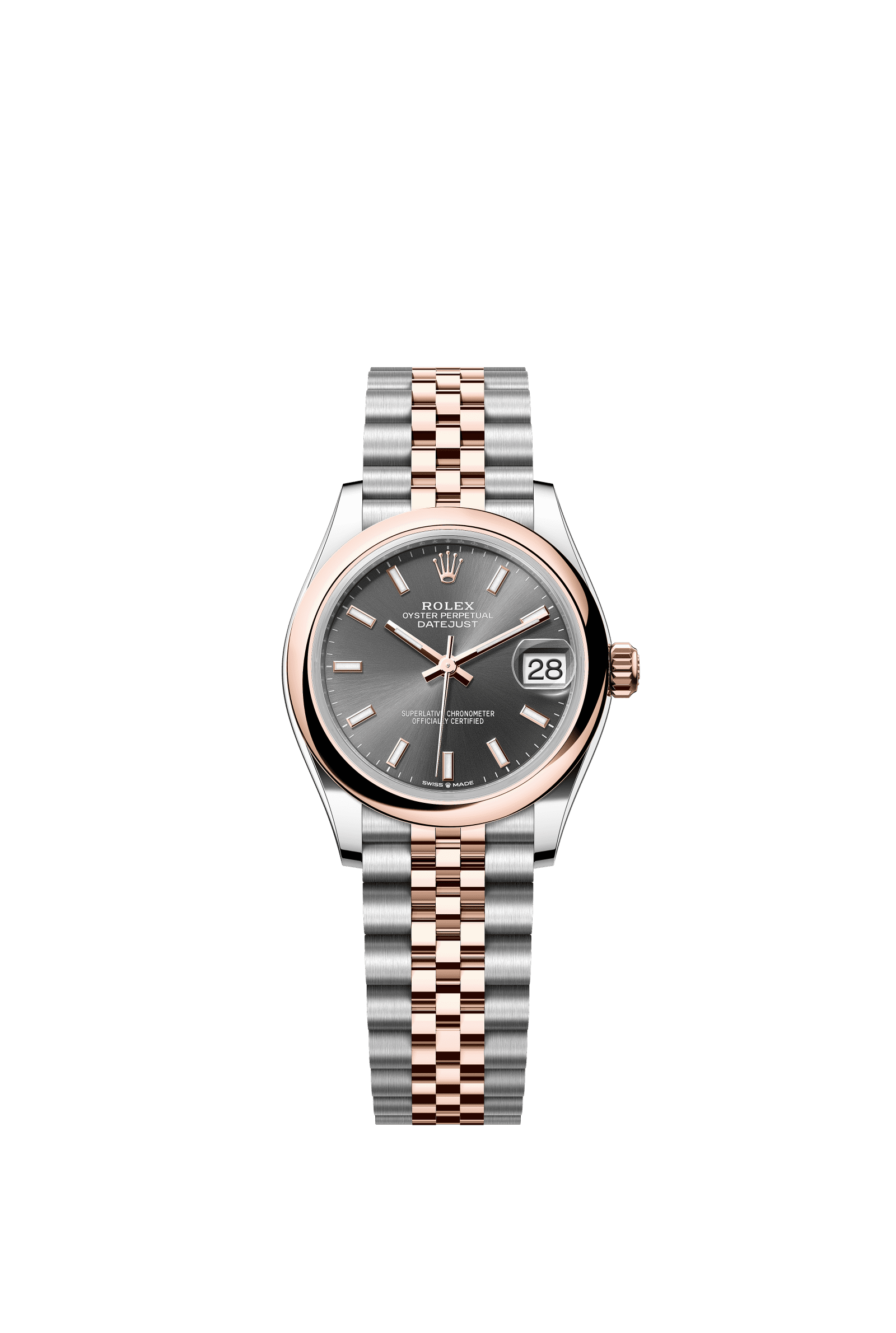 Rolex Datejust 31mm Slate Dial Oystersteel & Everose Gold 278241 - WATCHXNYC