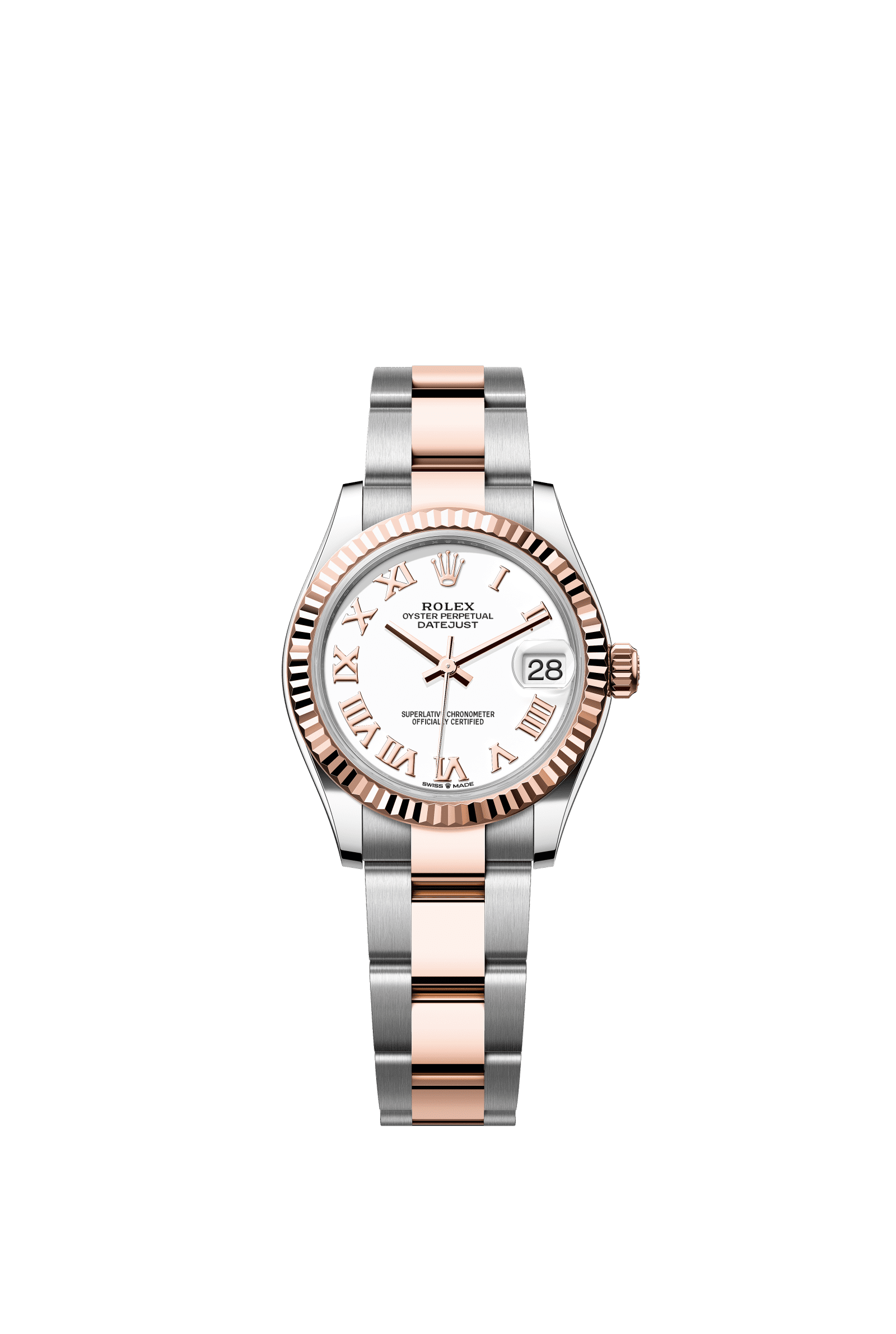 Rolex Datejust 31mm White Dial Oystersteel & Everose Gold 278271 - WATCHXNYC
