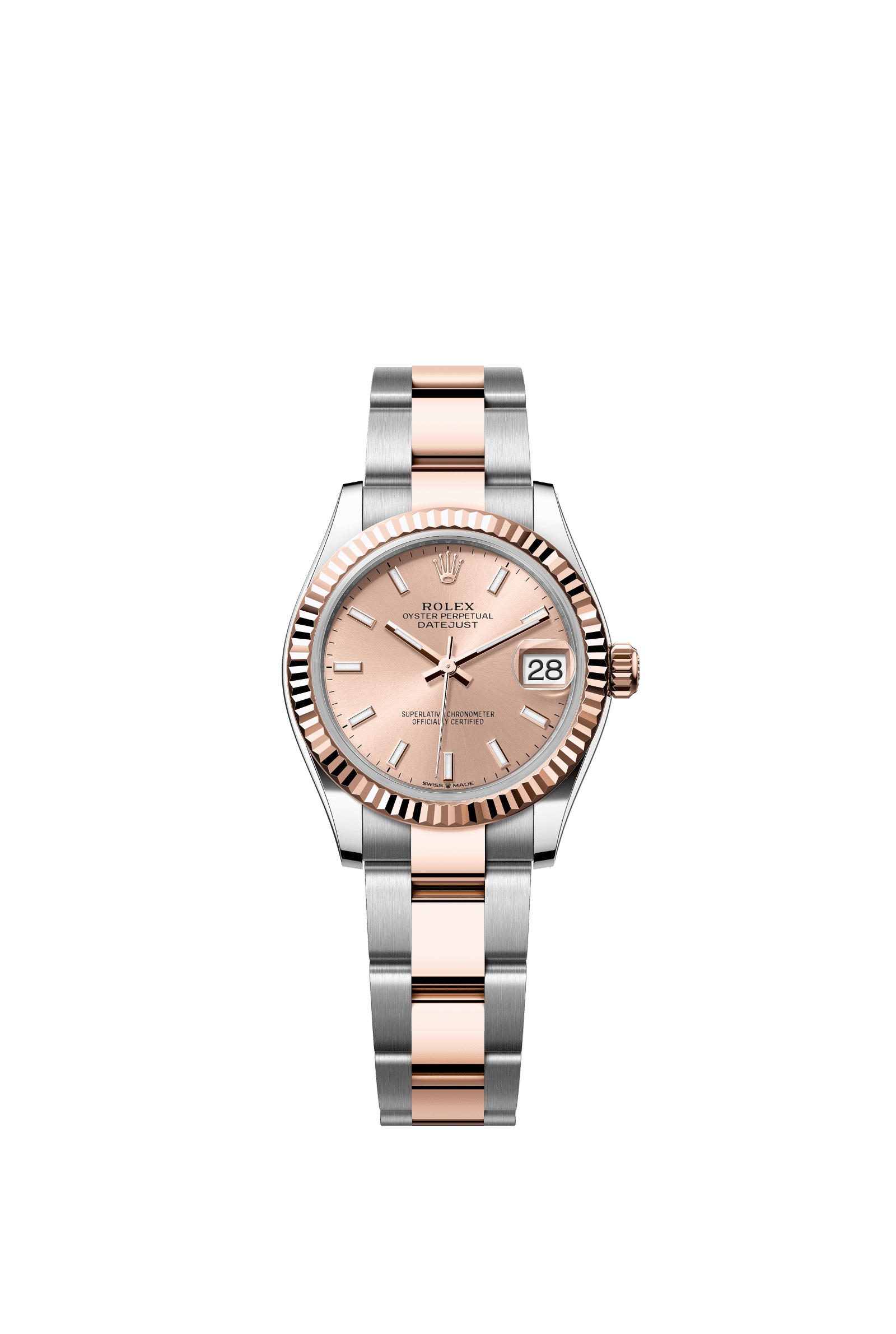 Rolex Datejust 31mm Rosé Dial Oystersteel & Everose Gold 278271 - WATCHXNYC