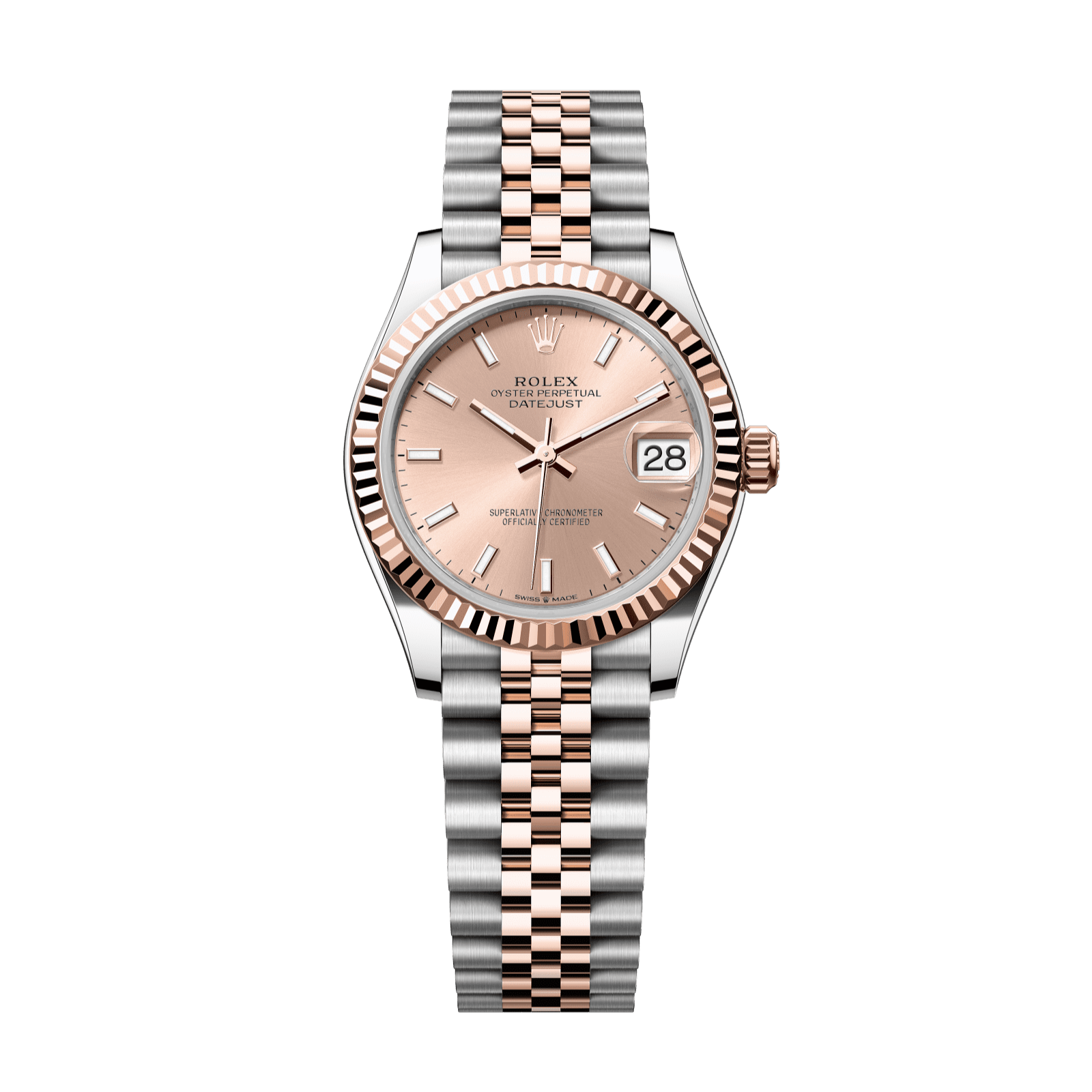 Rolex Datejust 31mm Rosé Dial Oystersteel & Everose Gold 278271-0010 - WATCHXNYC