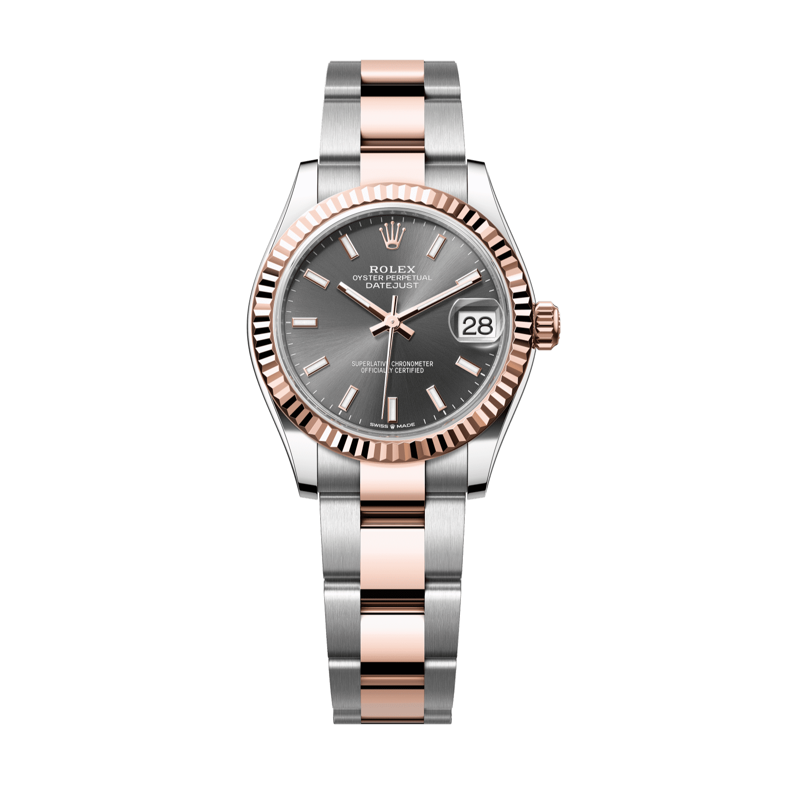 Rolex Datejust 31mm Slate Dial Oystersteel & Everose Gold 278271-0017 - WATCHXNYC
