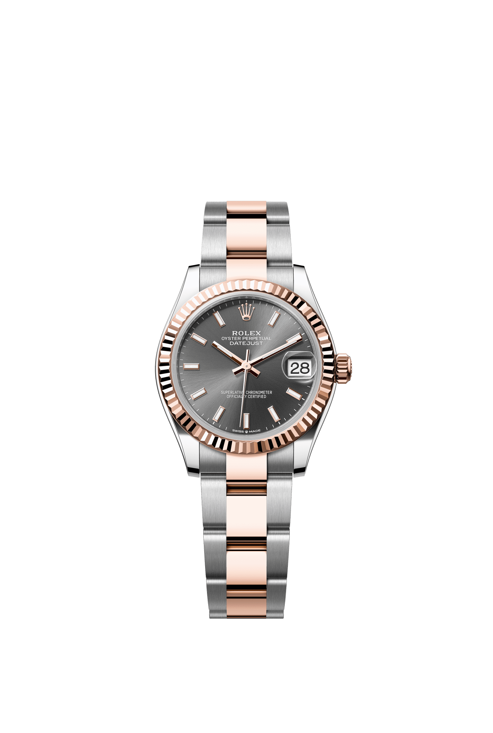 Rolex Datejust 31mm Slate Dial Oystersteel & Everose Gold 278271 - WATCHXNYC