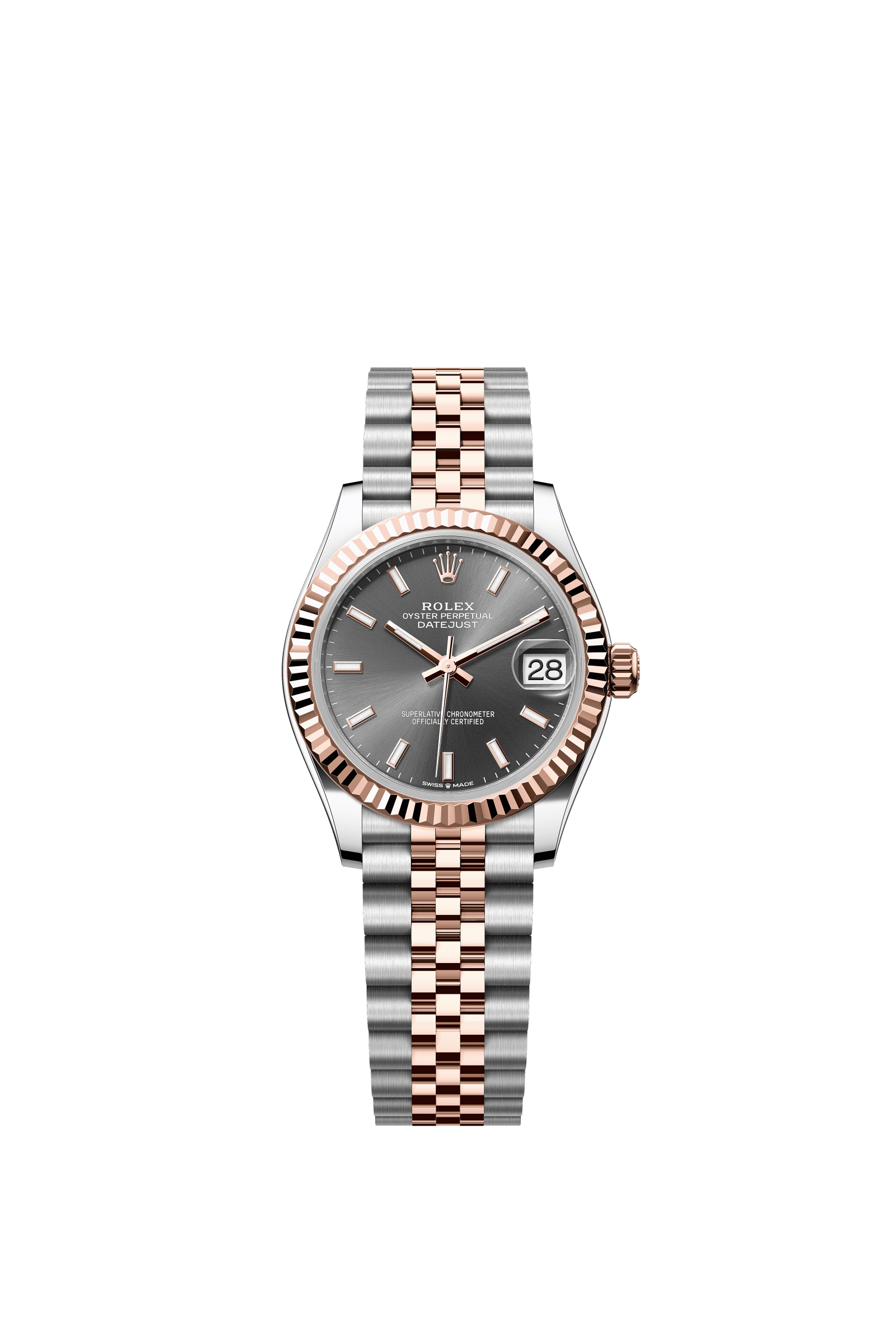 Rolex Datejust 31mm Slate Dial Oystersteel & Everose Gold 278271 - WATCHXNYC