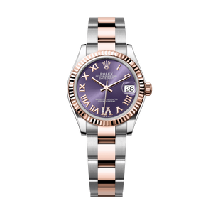 Rolex Datejust 31mm Aubergine Diamond Dial Oystersteel & Everose Gold 278271-0019