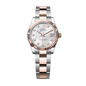 Rolex Datejust 31mm White Mother-Of-Pearl Diamond Dial Oystersteel & Everose Gold 278271-0025