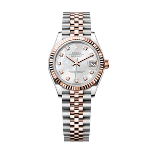 Rolex Datejust 31mm White Mother-Of-Pearl Diamond Dial Oystersteel & Everose Gold 278271-0026