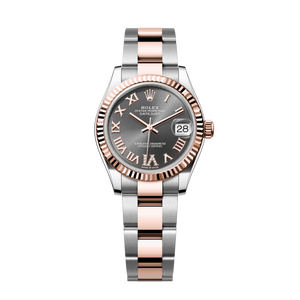 Rolex Datejust 31mm Slate Diamond Dial Oystersteel & Everose Gold 278271-0029