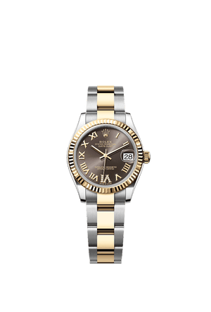Rolex Datejust 31mm Dark Grey Diamonds Dial Oystersteel & Yellow Gold 278273