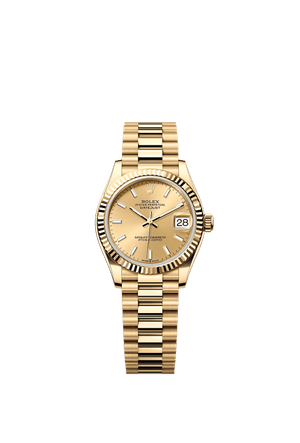 Rolex Datejust 31mm Champagne Dial Yellow Gold m278278-0040