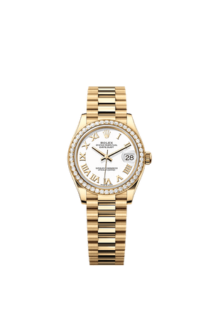 Rolex Datejust 31mm White Dial Yellow Gold m278288rbr-0009
