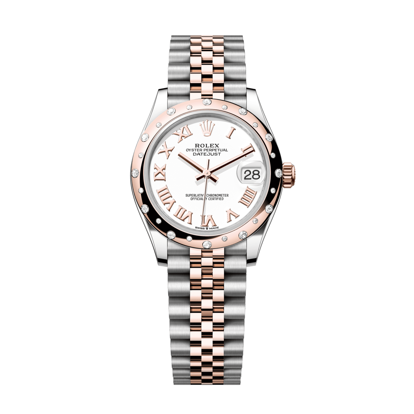 Rolex Datejust 31mm White Dial Oystersteel & Everose Gold 278341rbr-0002 - WATCHXNYC
