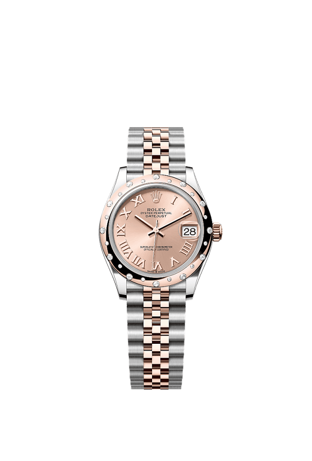 Rolex Datejust 31mm Rosé-Colour Dial Oystersteel & Everose Gold 278341RBR - WATCHXNYC