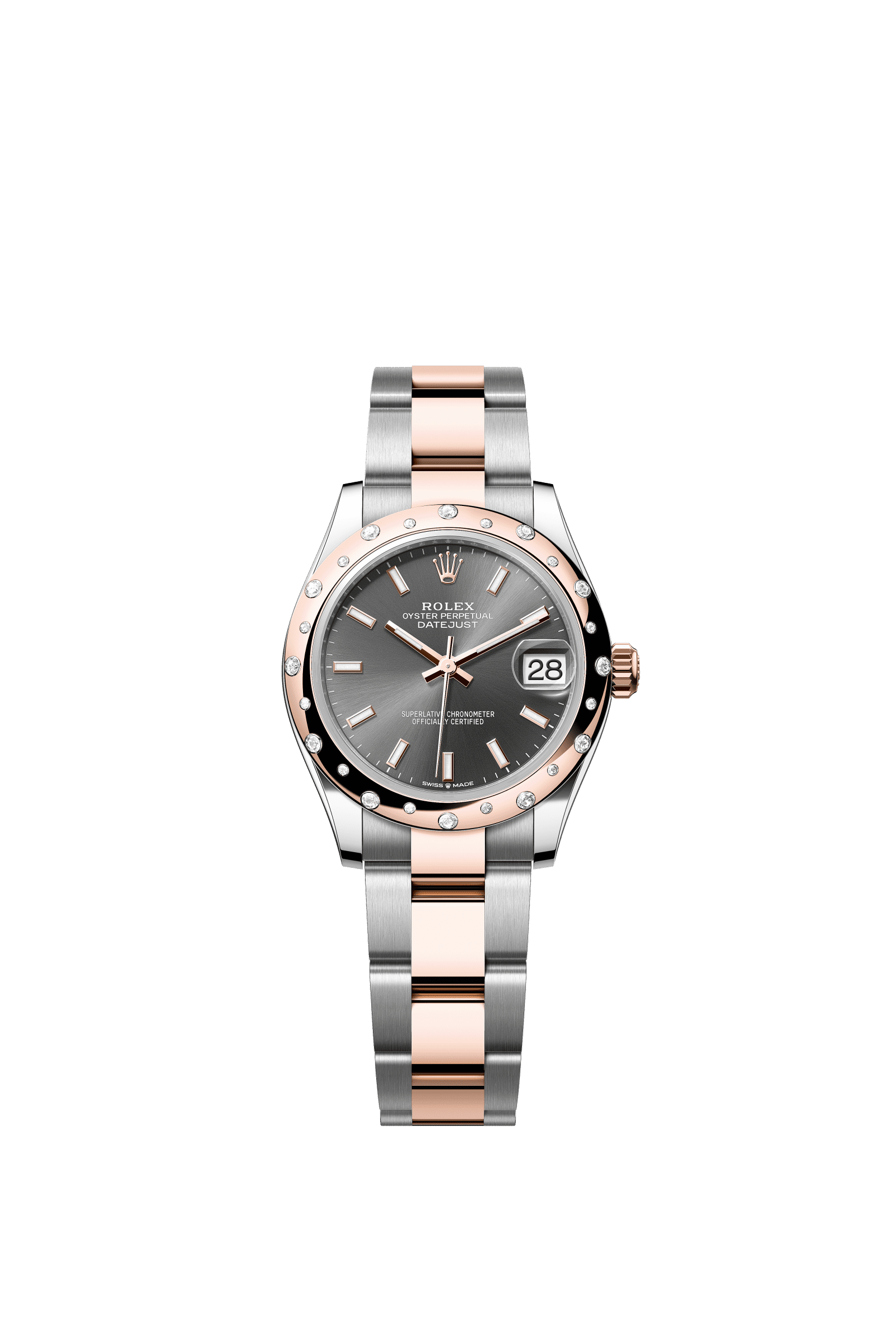 Rolex Datejust 31mm Slate Dial Oystersteel & Everose Gold 278341RBR - WATCHXNYC