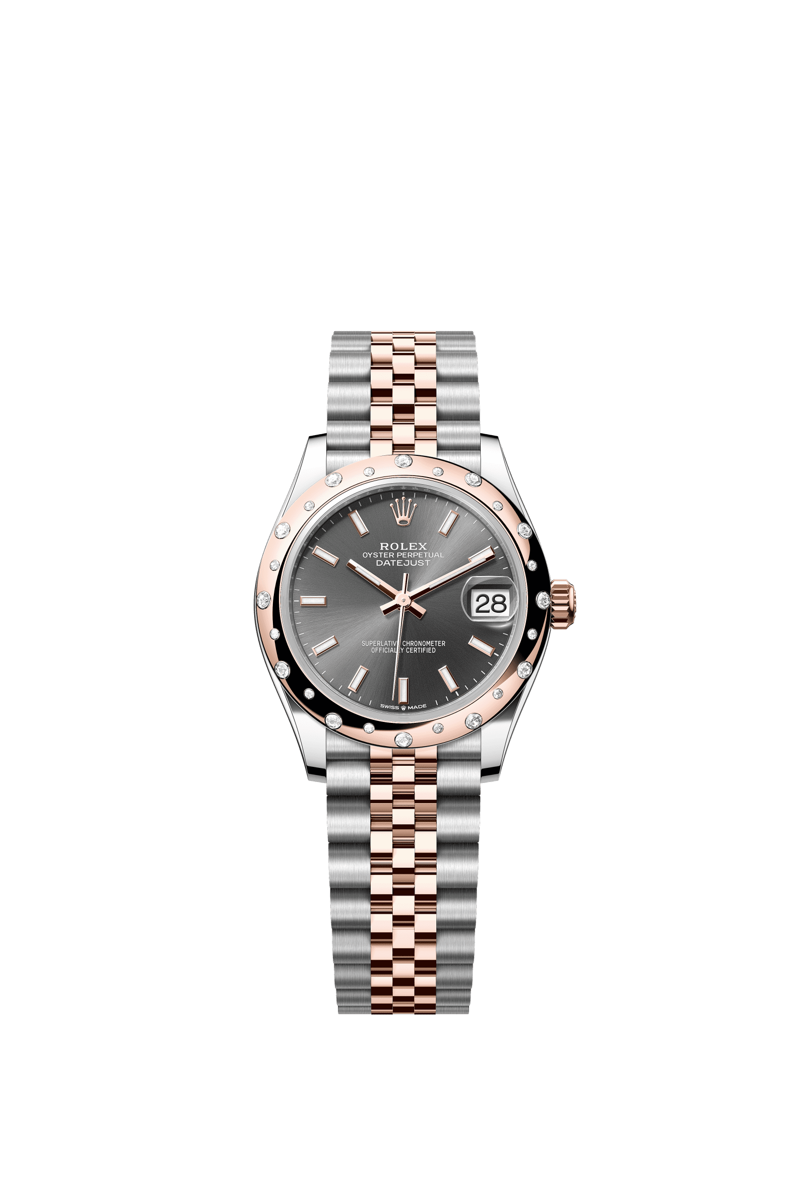 Rolex Datejust 31mm Slate Dial Oystersteel & Everose Gold 278341RBR - WATCHXNYC